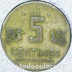 Monedas antiguas de Am&eacute;rica: peru moneda 5 centimos 1992 km 3041 - Foto 1