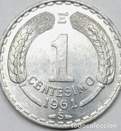 Monedas antiguas de Am&eacute;rica: moneda 1 centesimo chile 1961 - Foto 1