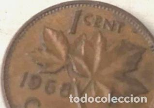 Monedas antiguas de Am&eacute;rica: 1 centavo 1968 canada - Foto 1