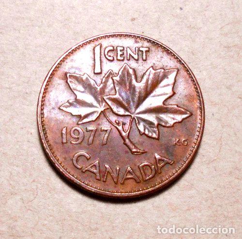 Monedas antiguas de Am&eacute;rica: canada moneda de 1 cent 1977 km59 - Foto 1