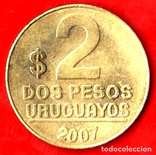 Monedas antiguas de Am&eacute;rica: uruguay 2 pesos uruguayos 2007 sin circular - Foto 1