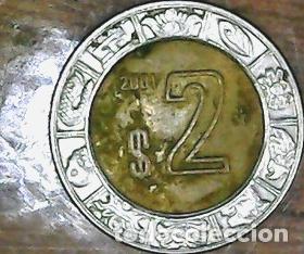 Monedas antiguas de Am&eacute;rica: mexico moneda 2 pesos 2001 km 604 - Foto 1