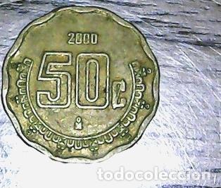 Monedas antiguas de Am&eacute;rica: mexico moneda 50 cts 2000 km 549 - Foto 1