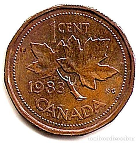 Monedas antiguas de Am&eacute;rica: moneda canada de 1 centavo cent ano 1983 km132 - Foto 1
