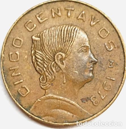Monedas antiguas de Am&eacute;rica: moneda 5 centavos mexico 1973 - Foto 1