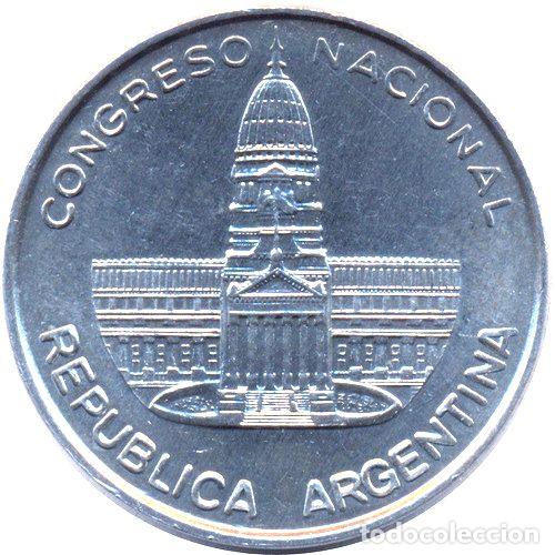 Monedas antiguas de Am&eacute;rica: argentina 1 peso 1984 edificio del congreso s circular - Foto 1