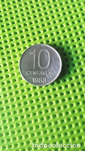 Monedas antiguas de Am&eacute;rica: moneda 10 cent argentina 1983 - Foto 1