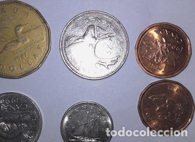 Monedas antiguas de Am&eacute;rica: 6 monedas de canada - Foto 1