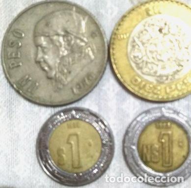 Monedas antiguas de Am&eacute;rica: 4 monedas de mexico - Foto 1