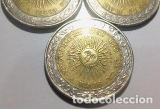 Monedas antiguas de Am&eacute;rica: moneda argentina 1 peso con error - Foto 1