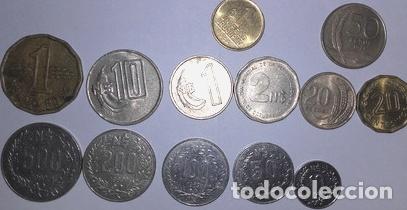 Monedas antiguas de Am&eacute;rica: 14 monedas de uruguay - Foto 1