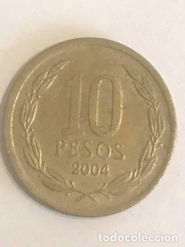 Monedas antiguas de Am&eacute;rica: 10 pesos chile 2004 - Foto 1