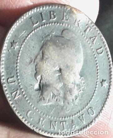 Monedas antiguas de Am&eacute;rica: moneda argentina 1 centavo 1884 falla cuno ref libro chile - Foto 1