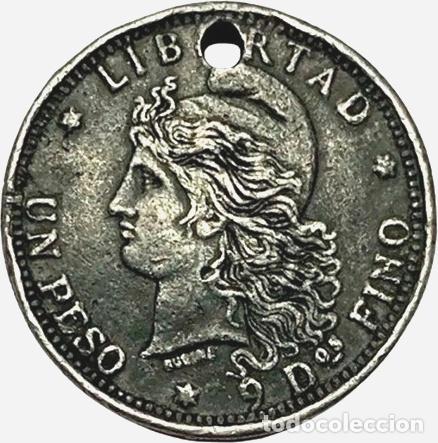 Monedas antiguas de Am&eacute;rica: patacon 1883 - Foto 1
