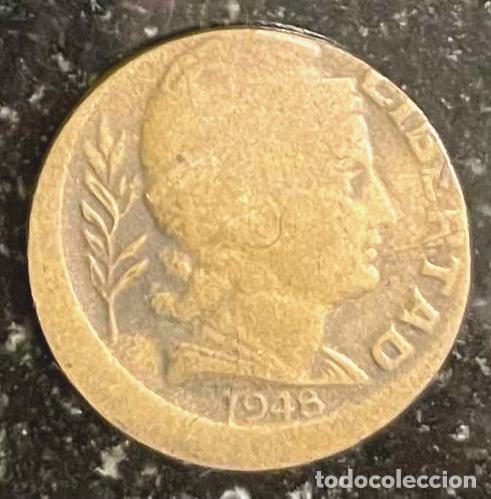 Monedas antiguas de Am&eacute;rica: moneda argentina 5 centavos 1948 con error - Foto 1