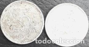 Monedas antiguas de Am&eacute;rica: 2 monedas de 5 centavos argentina - Foto 1