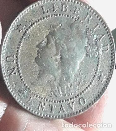 Monedas antiguas de Am&eacute;rica: moneda argentina un centavo 1883 ref libro chile - Foto 1
