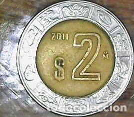 Monedas antiguas de Am&eacute;rica: mexico moneda 2 pesos 2011 km 604 - Foto 1