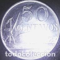 Monedas antiguas de Am&eacute;rica: moneda brasil 50 centavos 1976 - Foto 1