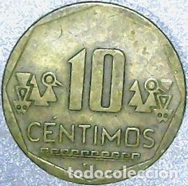 Monedas antiguas de Am&eacute;rica: peru moneda 10 centimos 2005 km 3054 - Foto 1
