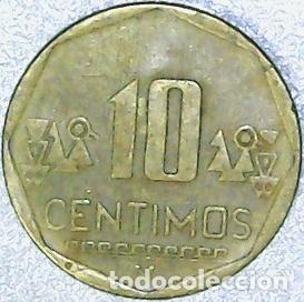 Monedas antiguas de Am&eacute;rica: peru moneda 10 centimos 2007 km 3054 - Foto 1