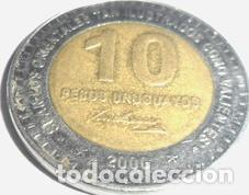 Monedas antiguas de Am&eacute;rica: moneda uruguay 10 pesos 2000 - Foto 1