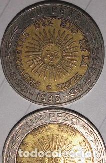 Monedas antiguas de Am&eacute;rica: moneda de 1 peso argentina con error - Foto 1