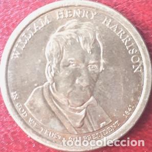 Monedas antiguas de Am&eacute;rica: moneda eeuu 1 dolar presidentes william h harrison - Foto 1