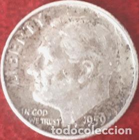 Monedas antiguas de Am&eacute;rica: moneda eeuu 1959 d 10 cent plata - Foto 1