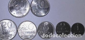 Monedas antiguas de Am&eacute;rica: 12 monedas de brasil - Foto 1