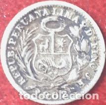 Monedas antiguas de Am&eacute;rica: moneda peru 1902 12 de sol plata - Foto 1