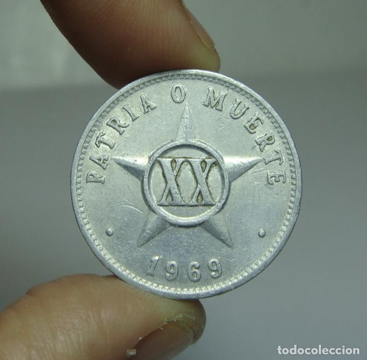 Monedas antiguas de Am&eacute;rica: 20 Centavos. Cuba - 1969 - Foto 2