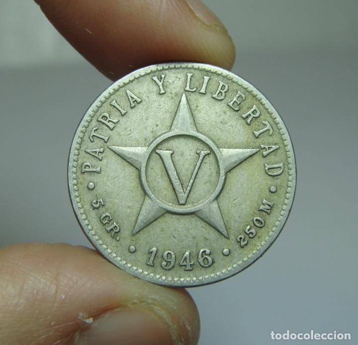 Monedas antiguas de Am&eacute;rica: 5 Centavos. Cuba - 1956 - Foto 2