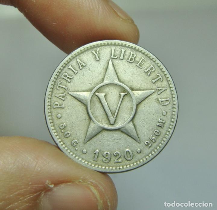 Monedas antiguas de Am&eacute;rica: 5 Centavos. Cuba - 1920 - Foto 1