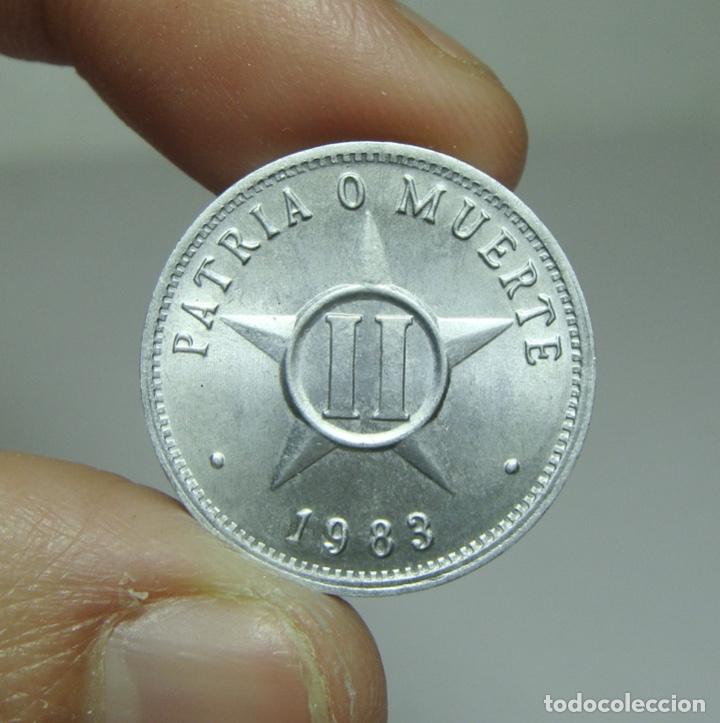 Monedas antiguas de Am&eacute;rica: 2 C&eacute;ntimos. Cuba - 1983 - Foto 1