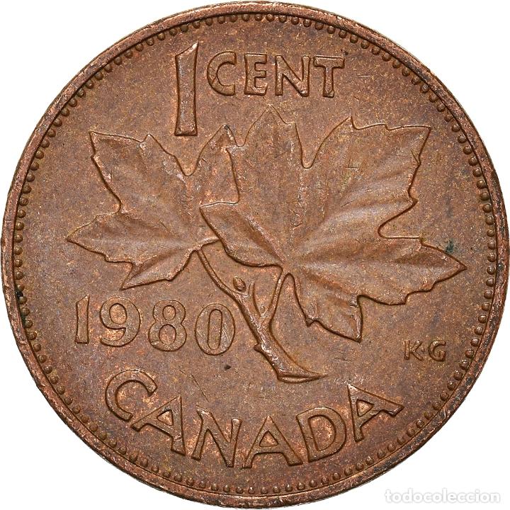 Monedas antiguas de Am&eacute;rica: [#934165] Moneda, Canad&aacute;, Cent, 1980 - Foto 2