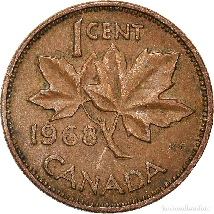 Monedas antiguas de Am&eacute;rica: [#934237] Moneda, Canad&aacute;, Cent, 1968 - Foto 2