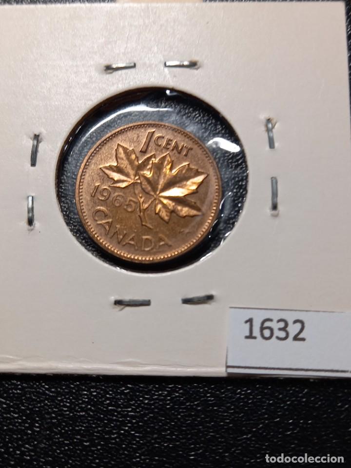 Monedas antiguas de Am&eacute;rica: Canad&aacute; 1 centavos 1965 - Foto 2