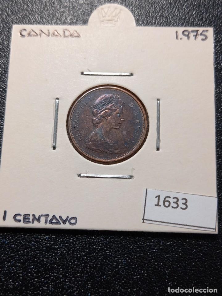 Monedas antiguas de Am&eacute;rica: Canad&aacute; 1 centavos 1975 - Foto 1