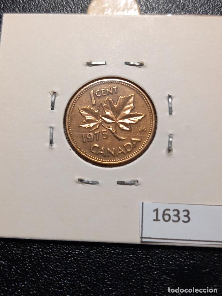 Monedas antiguas de Am&eacute;rica: Canad&aacute; 1 centavos 1975 - Foto 2