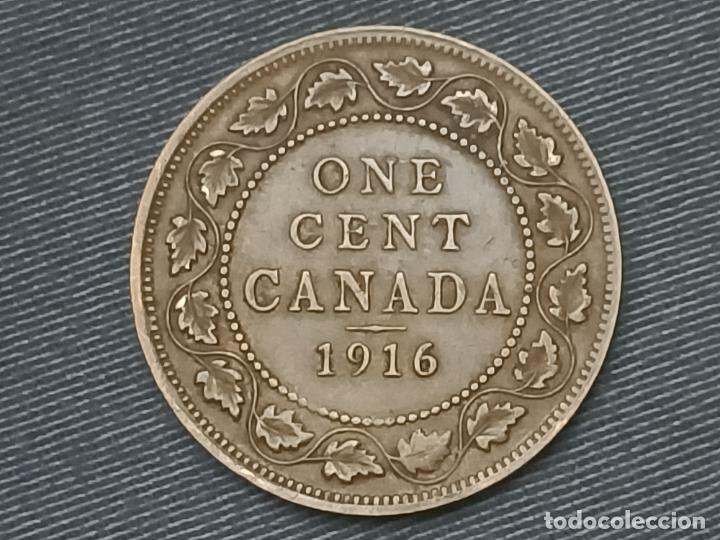 Monedas antiguas de Am&eacute;rica: Canad&aacute; 1916 1 c&eacute;ntimo , centavo , 26967 - Foto 2