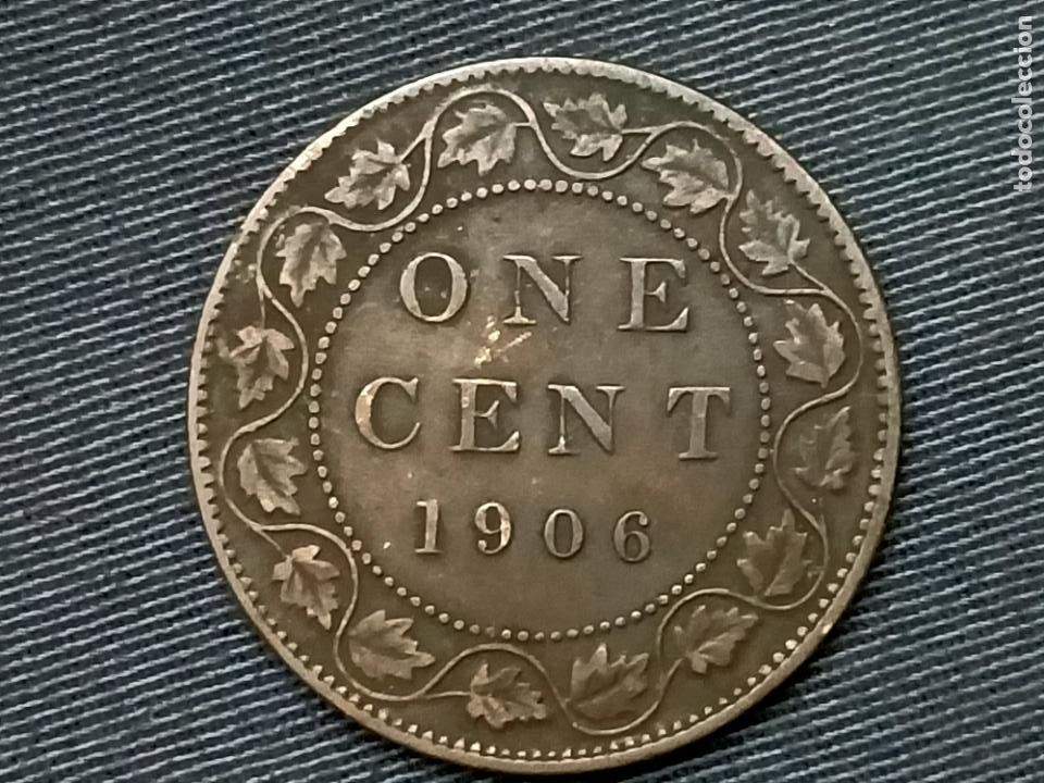 Monedas antiguas de Am&eacute;rica: Canad&aacute; 1906 1 c&eacute;ntimo , centavo , 26971 - Foto 2
