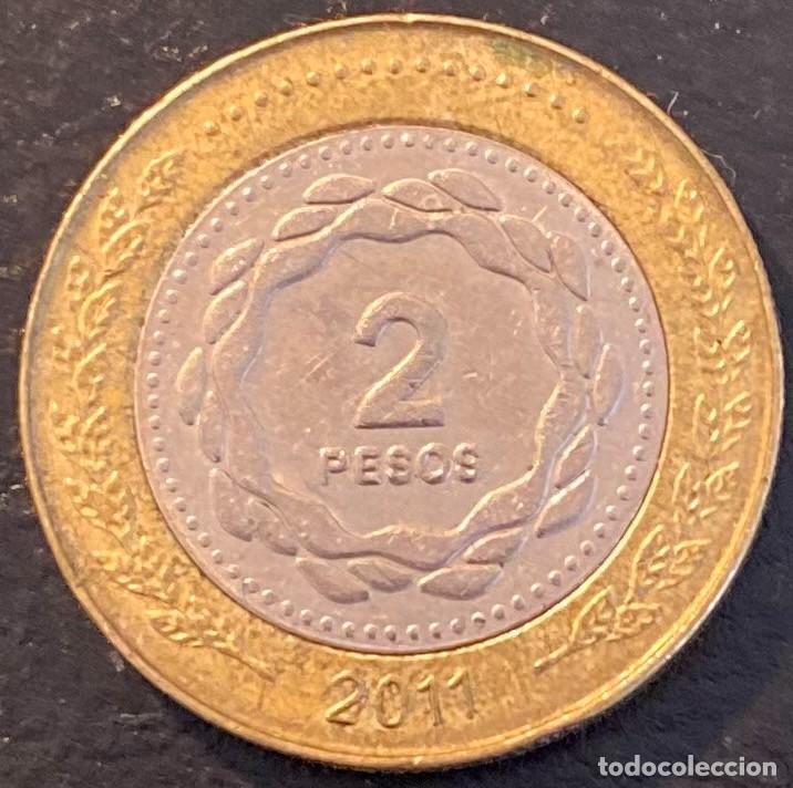 Monedas antiguas de Am&eacute;rica: ARGENTINA 2 PESO 2011 - Foto 2