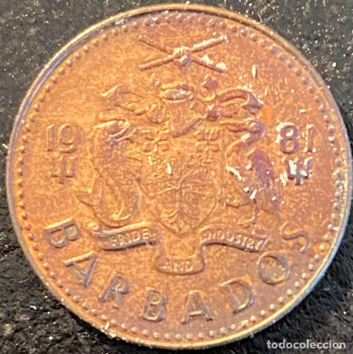 Monedas antiguas de Am&eacute;rica: BARBADOS ONE CENTIMOS 1981 - Foto 1