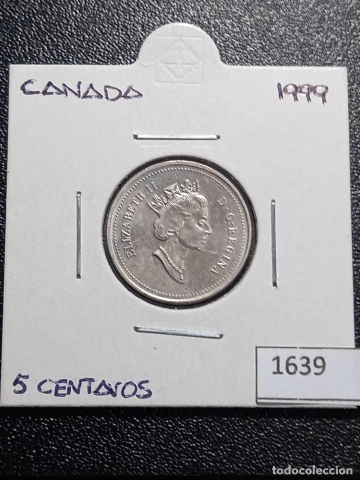 Monedas antiguas de Am&eacute;rica: Canad&aacute; 5 centavos 1999 - Foto 1