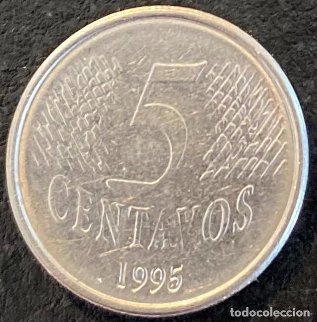Monedas antiguas de Am&eacute;rica: BRASIL 5 CENTAVOS 1995 - Foto 2
