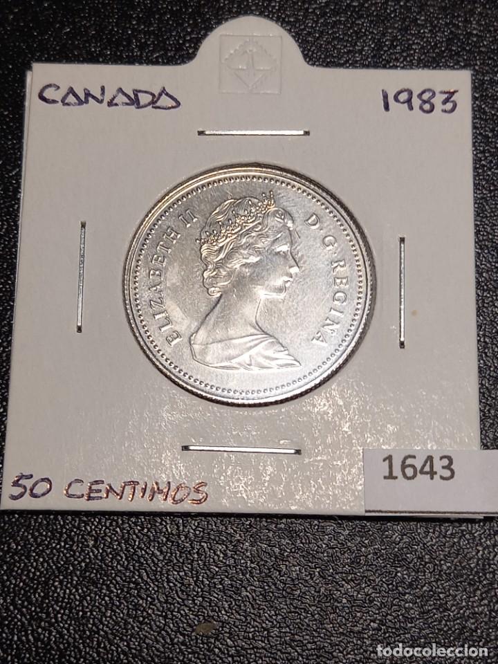 Monedas antiguas de Am&eacute;rica: Canad&aacute; 50 centavos 1983 - Foto 1