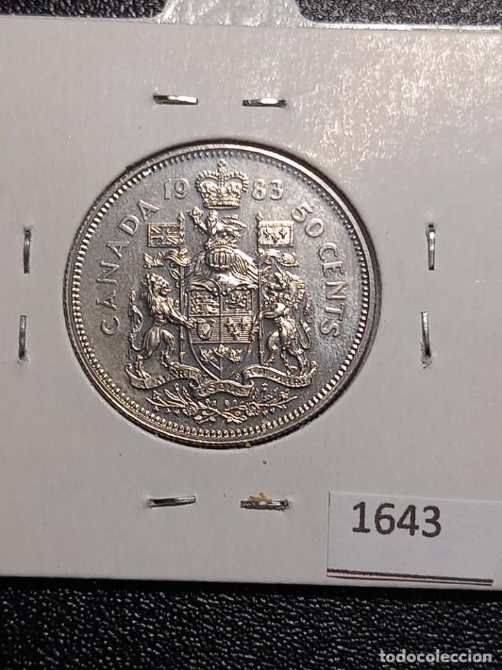 Monedas antiguas de Am&eacute;rica: Canad&aacute; 50 centavos 1983 - Foto 2