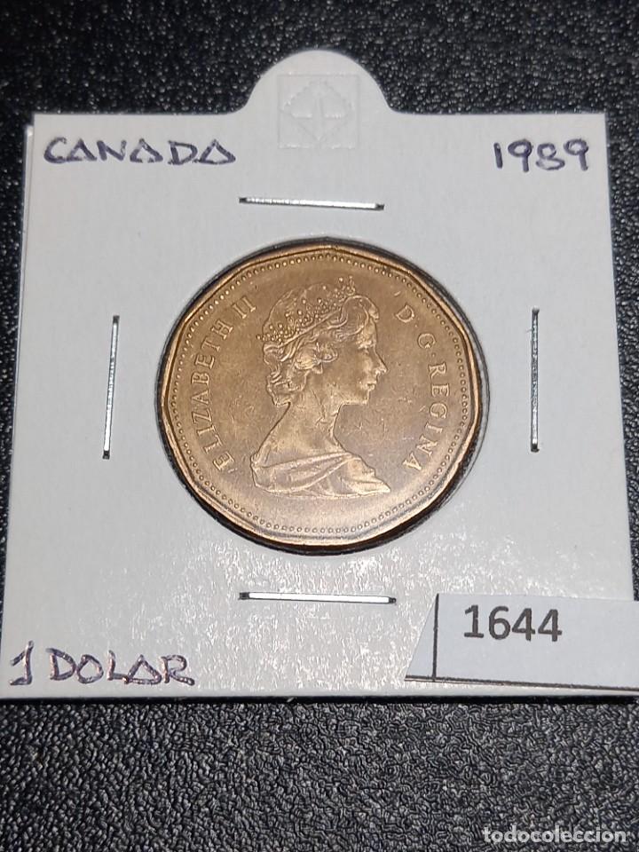 Monedas antiguas de Am&eacute;rica: Canad&aacute; 1 d&oacute;lar 1989 - Foto 1