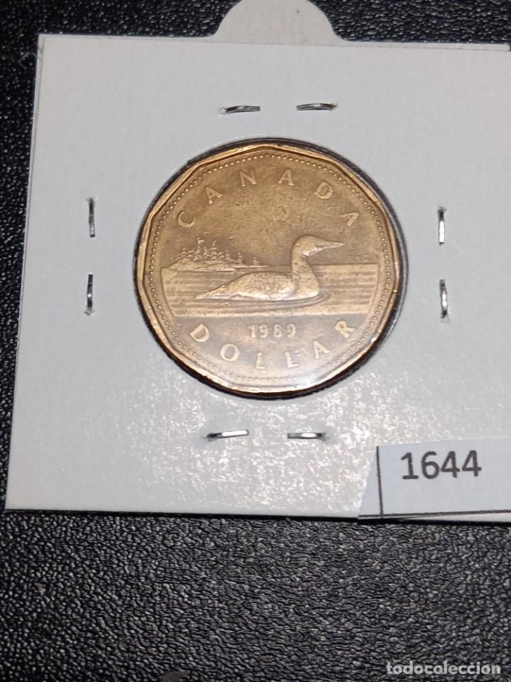 Monedas antiguas de Am&eacute;rica: Canad&aacute; 1 d&oacute;lar 1989 - Foto 2